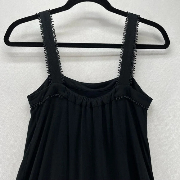 Juicy Couture Dress Size P Flapper Bow Pleated Hem Sleeveless Modal Black - Picture 5 of 10
